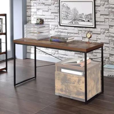 Bob Desk in Weathered Oak & Black 92396