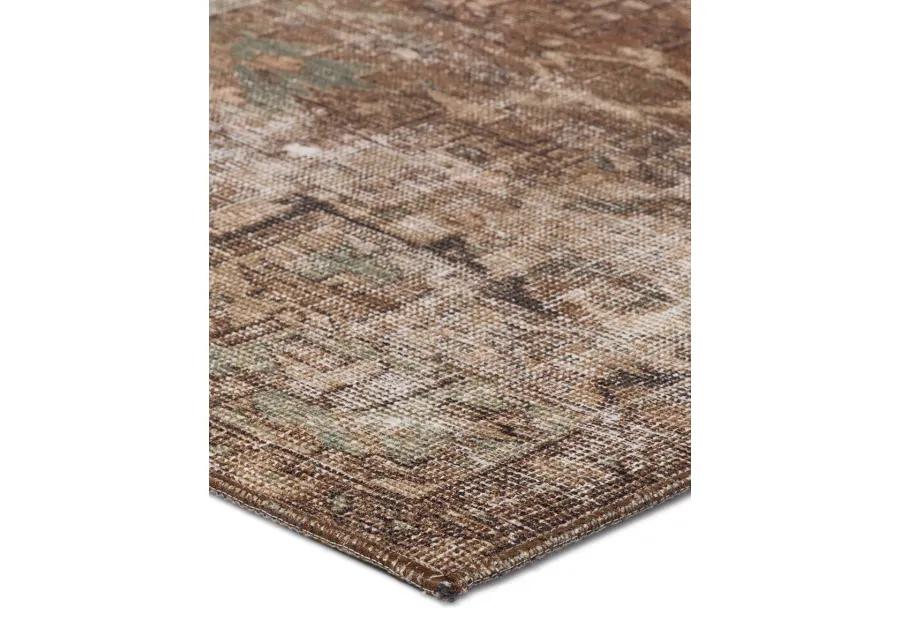 Harman Hold K Lester Minita Brown 2'1" x 6' Runner Rug