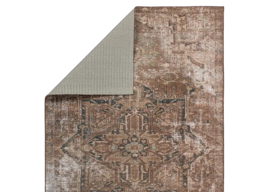 Harman Hold K Lester Minita Brown 2'1" x 6' Runner Rug