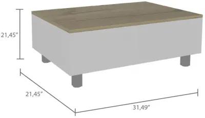 Aran Lift Top Coffee Table White