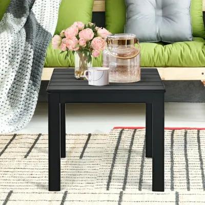 Wooden Square Patio Coffee Bistro Table