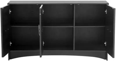 Merax Curved Design Storage Cabinet with Three Doors