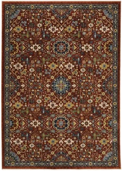 Aberdeen 7'10" x 10'10" Red Rug