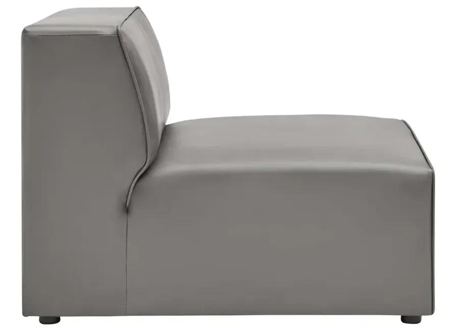 Mingle Vegan Leather Armless Chair