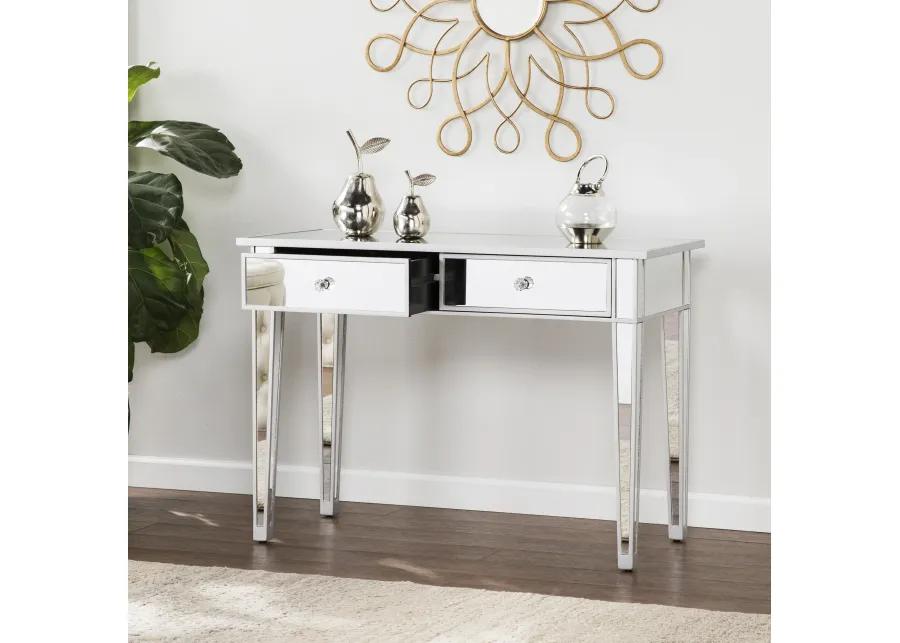 Halsey Mirrored Two-Drawer Console Table