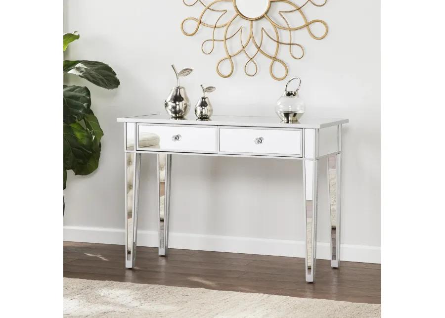 Halsey Mirrored Two-Drawer Console Table