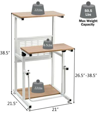 Height Adjustable Stand Up Desk Computer Workstation