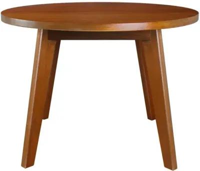 Genuine 24" Round Coffee Table with Solid American Gum - Sweet Oak