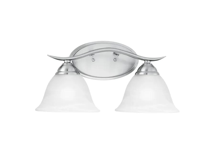 Prestige 17'' Wide 2-Light Silver Vanity Light