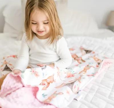 Honey Lemonade - Premium Baby & Toddler Minky Blanket (Woodland Tribe)