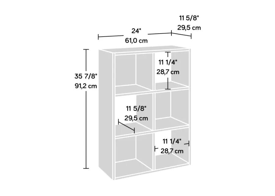 Sauder Select 6-Cube Organizer Storage Cubby