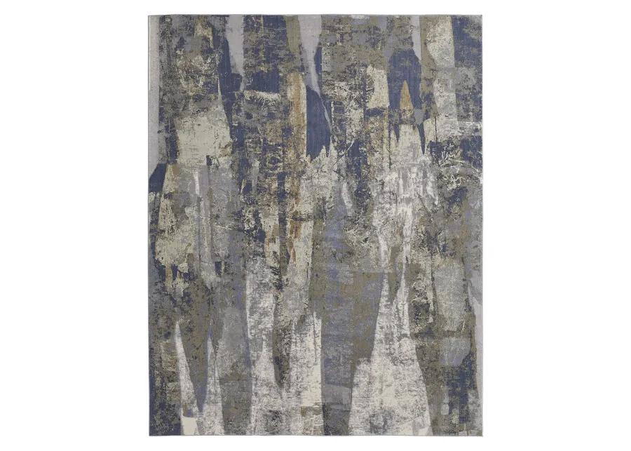 Clio 39K6F Blue/Gray/Tan 5' x 7'6" Rug