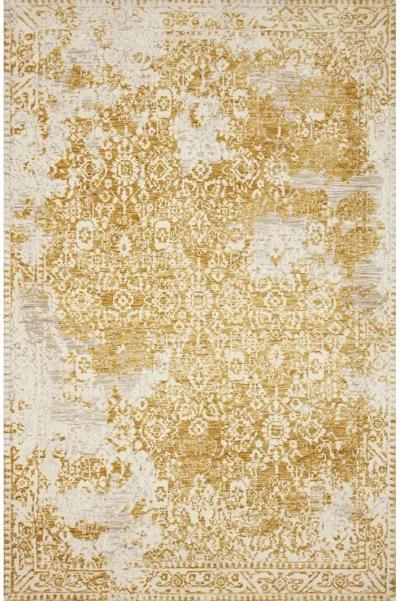 Lindsay Gold/Antique White 9'3" x 13' Rug