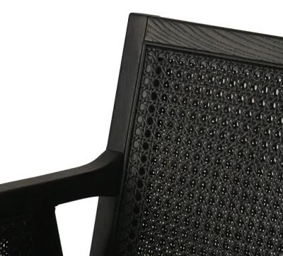 Antonia Cane Arm Counter Stool in Ebony