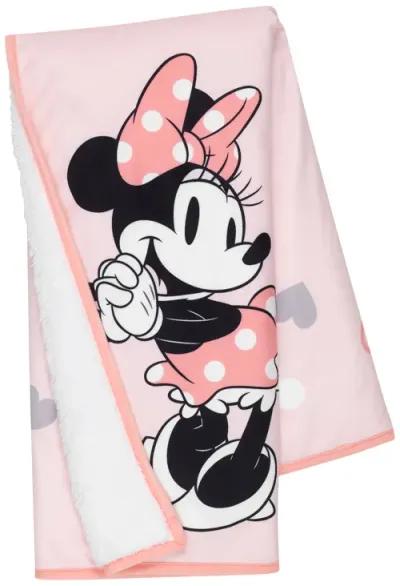 Lambs & Ivy MINNIE MOUSE Picture Perfect Baby Blanket - Pink, Animals, Disney