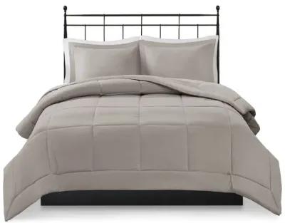 Gracie Mills Jacquelyn Ultra Soft Solid Microcell Down Alternative Comforter Set