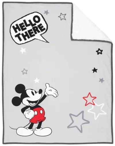 Lambs & Ivy Disney Baby MICKEY MOUSE Picture Perfect Baby Blanket - Gray