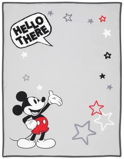 Lambs & Ivy Disney Baby MICKEY MOUSE Picture Perfect Baby Blanket - Gray