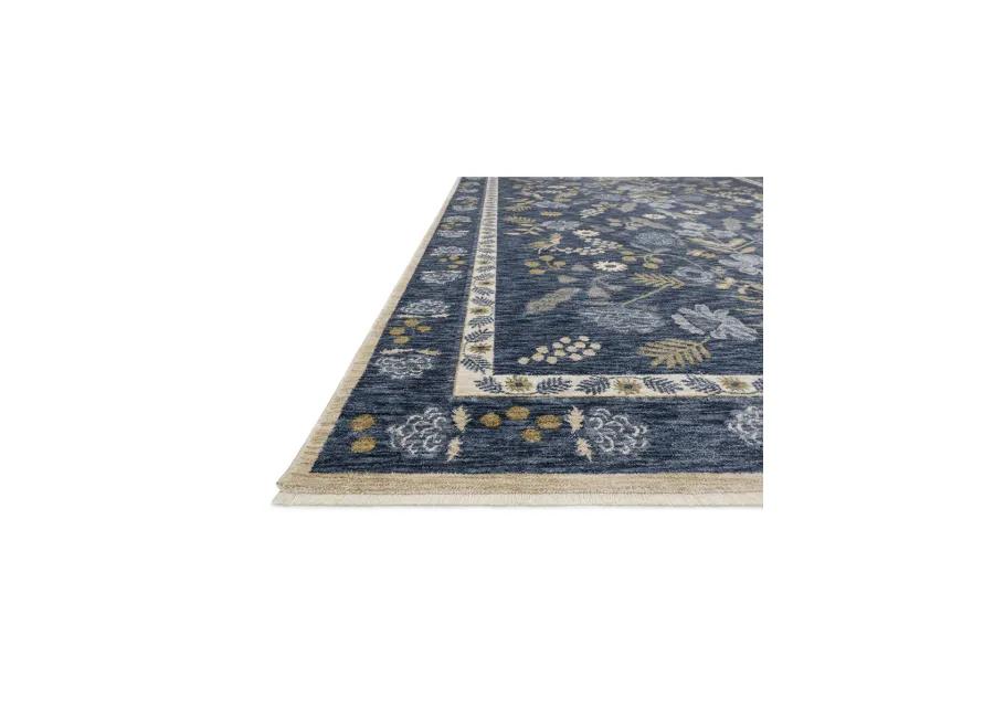 Kismet KIS03 Navy 3'7" x 5'2" Rug by Rifle Paper Co.