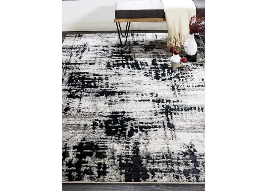 Micah 3339F 13' x 20' Black/White/Gray Rug