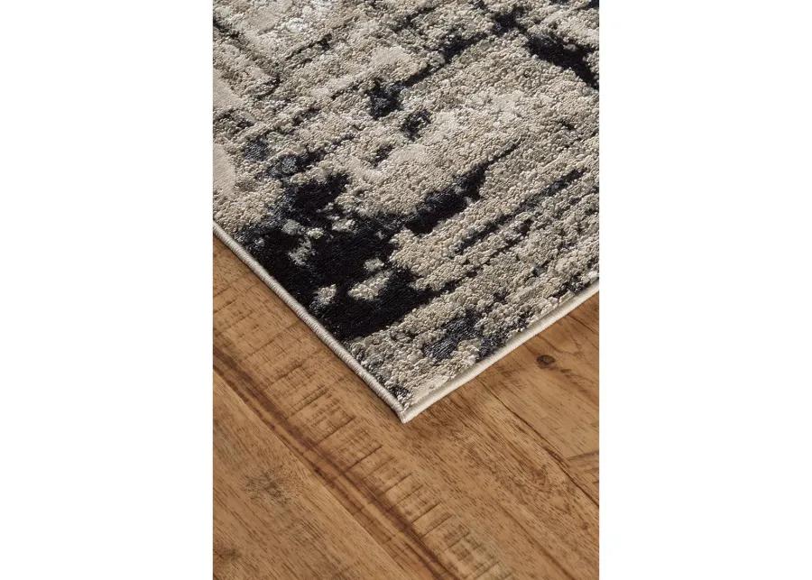 Micah 3339F 13' x 20' Black/White/Gray Rug