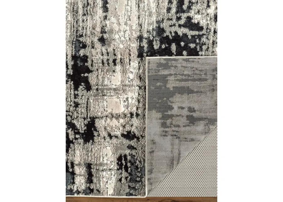 Micah 3339F 13' x 20' Black/White/Gray Rug