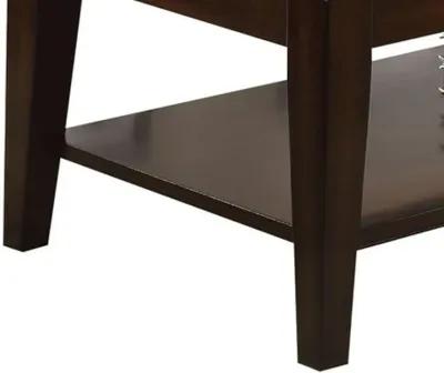 Innovative Coffee Table with Lift Top, Walnut Brown-Benzara