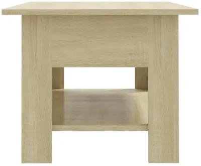 vidaXL Coffee Table Sonoma Oak 40.2"x21.7"x21.7" Chipboard