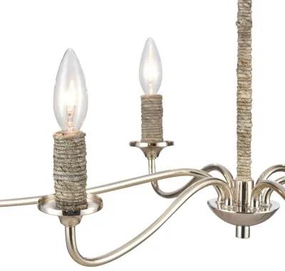 Abaca 32" Wide 6-Lt Chandelier