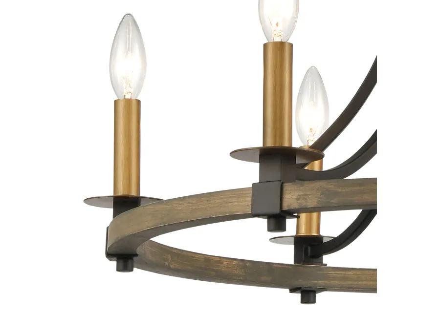 Woodbridge 24" Wide 6 Light Chandelier