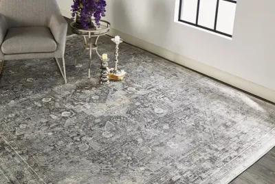 Sarrant 3966F Gray/Silver/Ivory 2'8" x 8' Rug