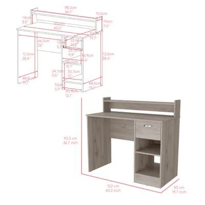 Computer Desk Delmar, Office, Light Gray