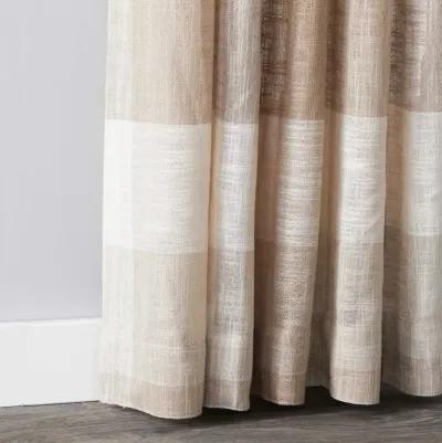 Saturday Knight Ltd Aiden Woven Design Window Panel With 1.5" Rod Pocket - 52x84", Taupe