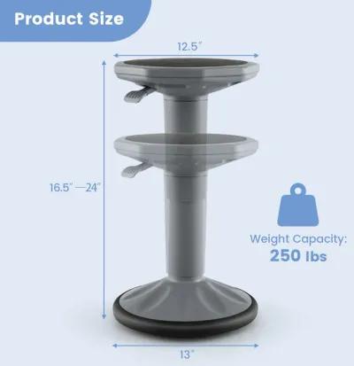 Adjustable-Height Wobble Chair Active Learning Stool for Office Stand Up Desk