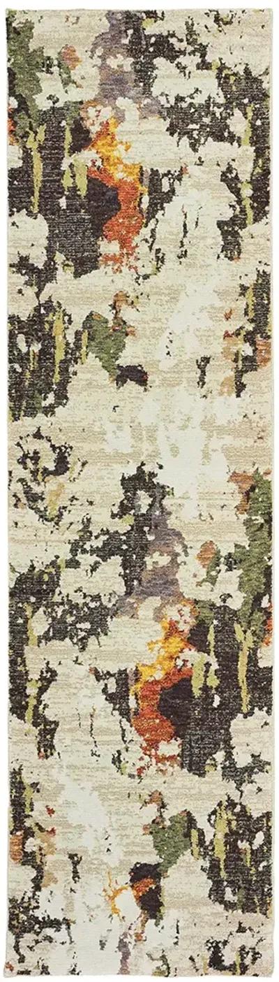 Evolution 2'6" x 12' Beige Rug