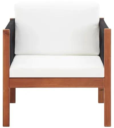 vidaXL Patio Chair with cushion Solid Acacia Wood