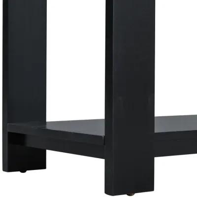 Merax Minimalist Console Table with Bottom Shelf