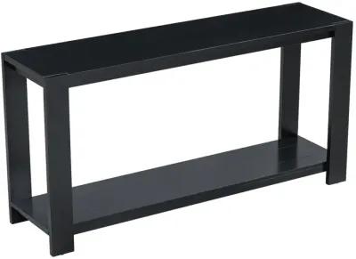 Merax Minimalist Console Table with Bottom Shelf