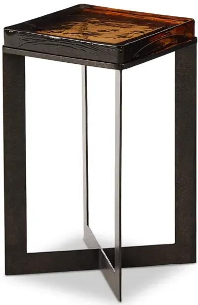 Lennie Cast Glass End Table