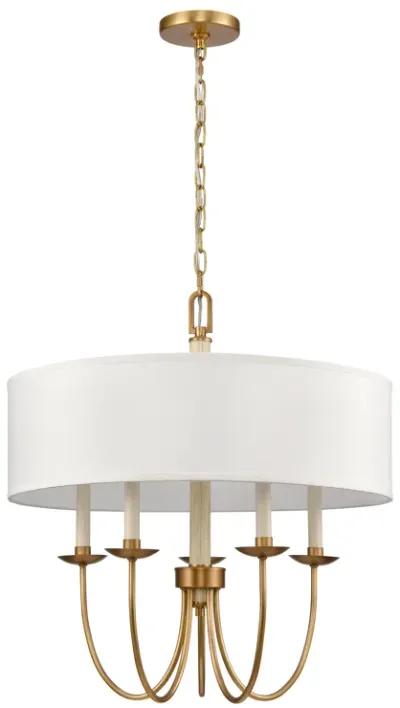 Neville 23'' Wide 5-Light Brass Chandelier