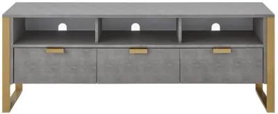 Nicole Miller Taha Faux Shagreen TV Stand/Cabinet