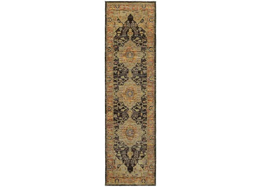 Andorra 2'3" x 8' Gold Rug