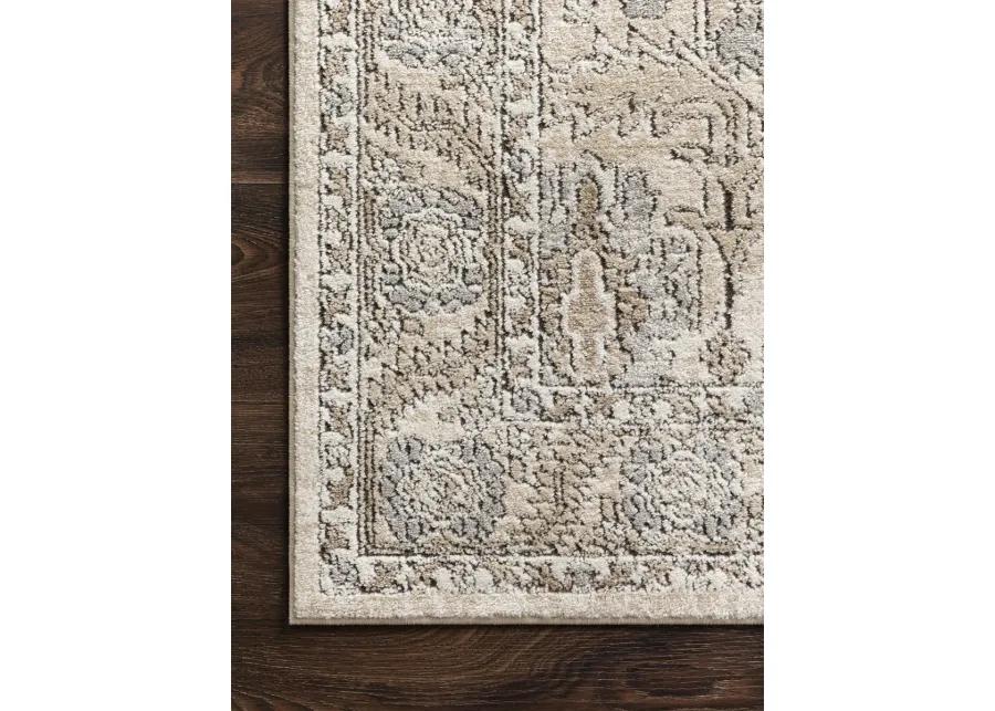 Teagan TEA03 Ivory/Sand 3'4" x 5'7" Rug