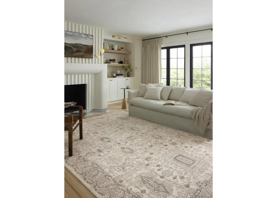 Teagan TEA03 Ivory/Sand 3'4" x 5'7" Rug