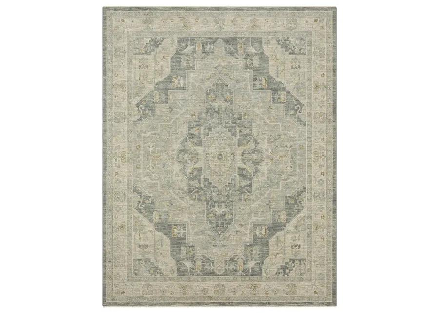 Adalia Kumra Dark gray 5' X 7' 6" Rug