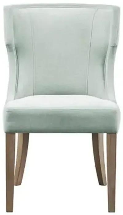 Belen Kox Green Wingback Dining Chair, Belen Kox