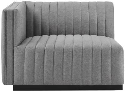 Conjure Channel Tufted Upholstered Fabric Sofa