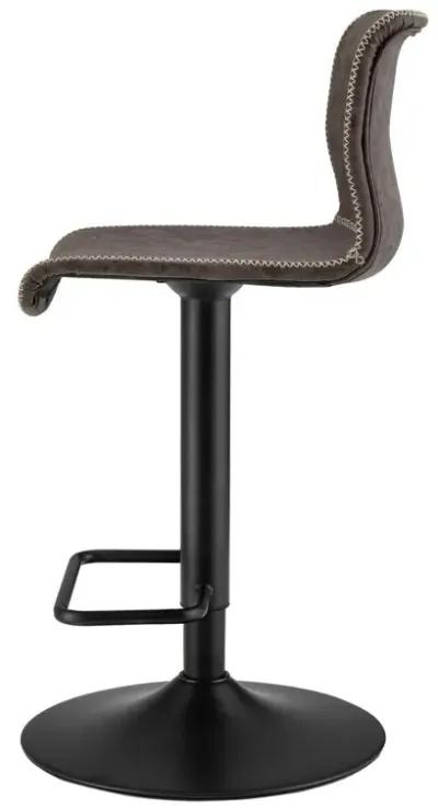 Jayden PU Leather Low back Gaslift Bar Stool, (Set of 2)