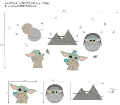 Lambs & Ivy Star Wars The Mandalorian The Child/Baby Yoda Wall Decals