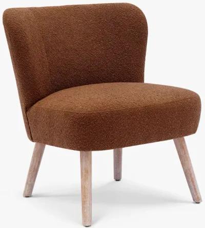 WestinTrends 25" Wide Upholstered Boucle Accent Chairs Set of Two